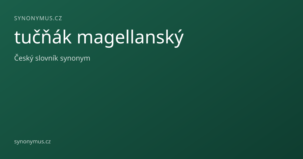 Náhled odkazu: tučňák magellanský