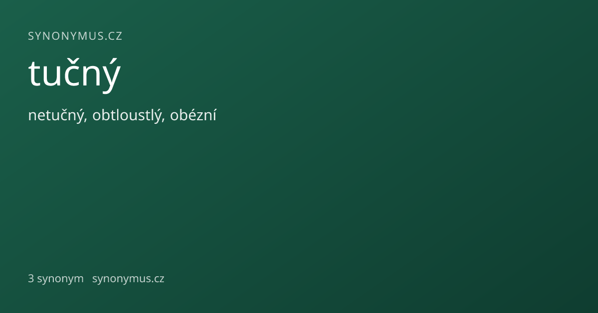 Náhled odkazu: tučný