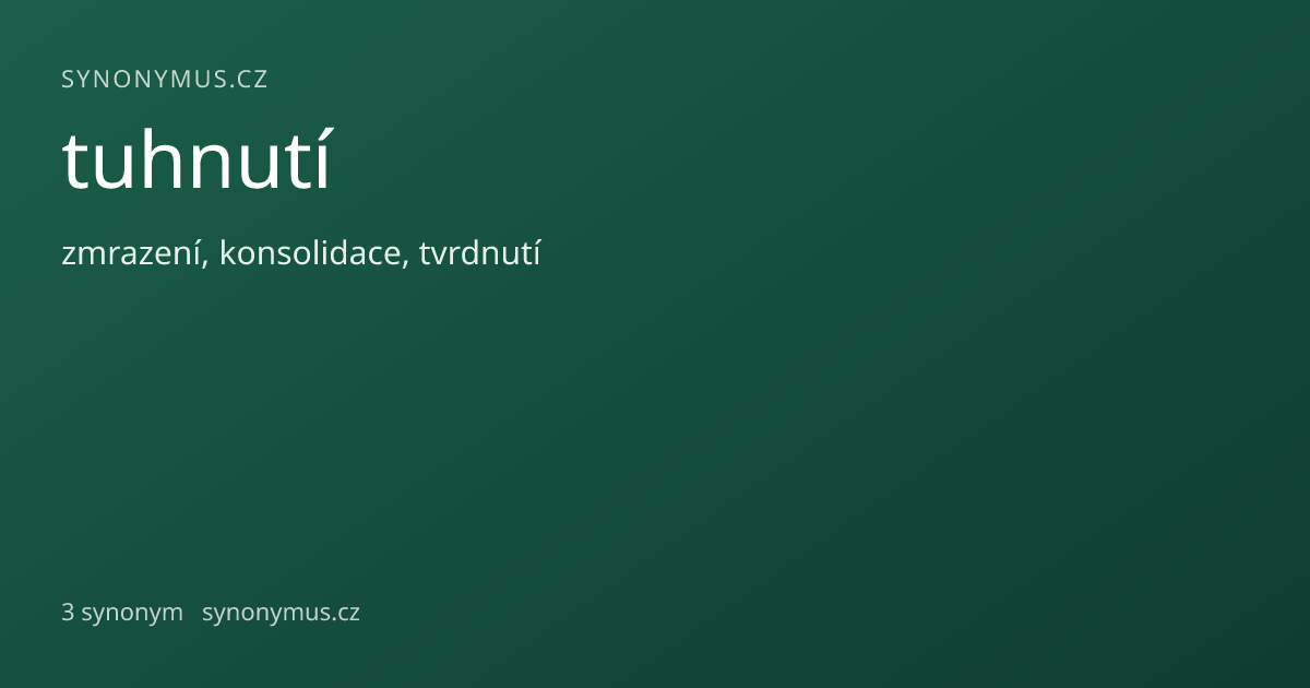 Náhled odkazu: tuhnutí