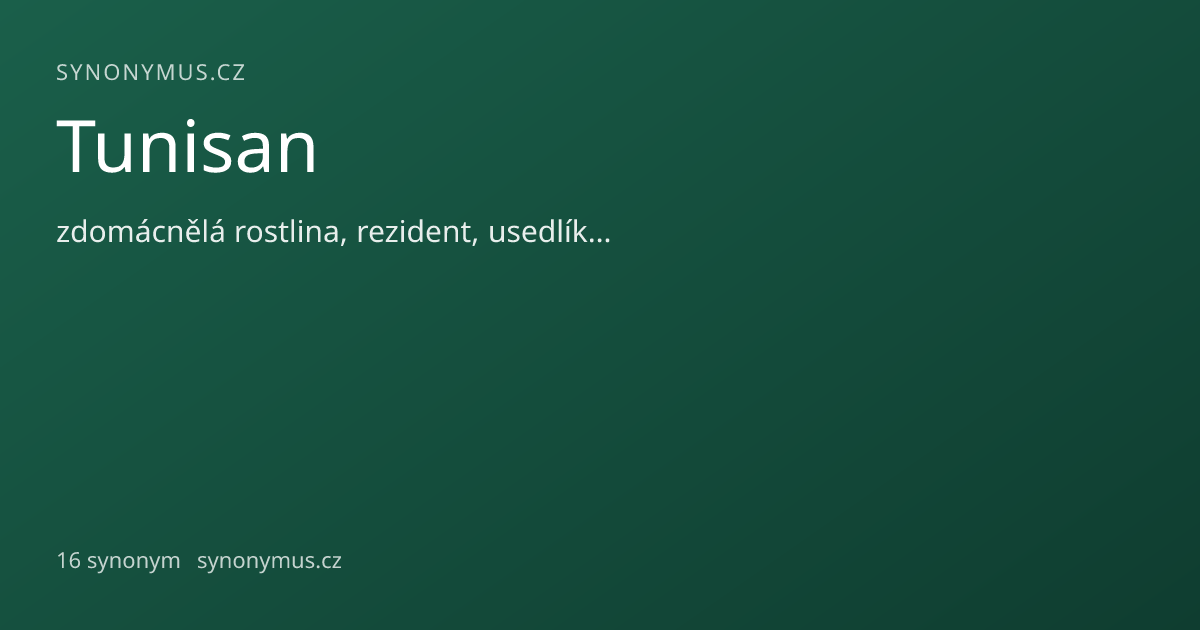 Náhled odkazu: Tunisan