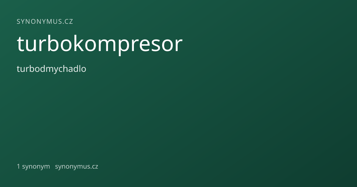Náhled odkazu: turbokompresor