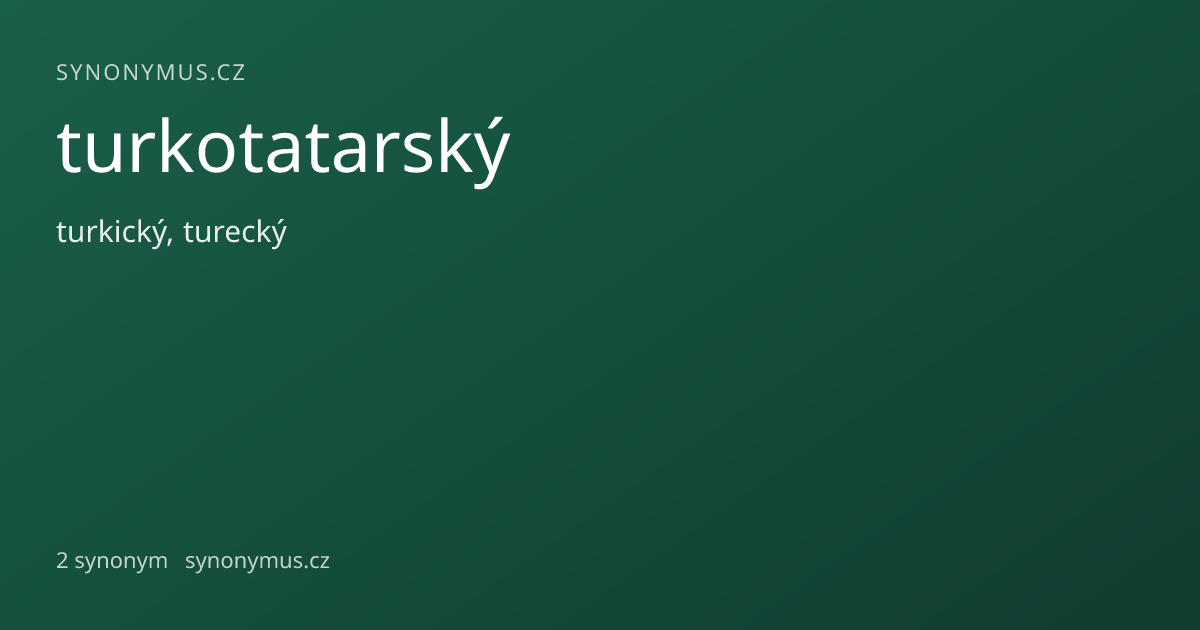 Náhled odkazu: turkotatarský