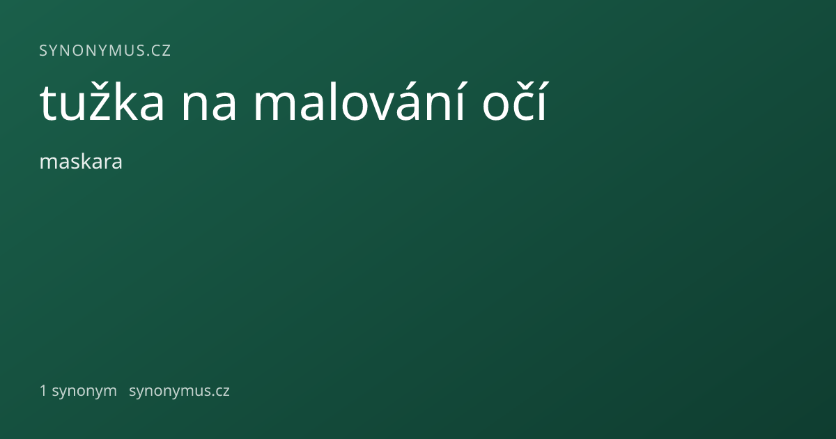 Náhled odkazu: tužka na malování očí