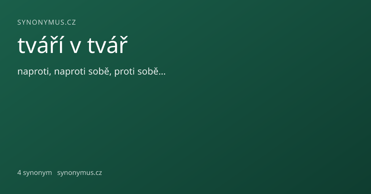 Náhled odkazu: tváří v tvář