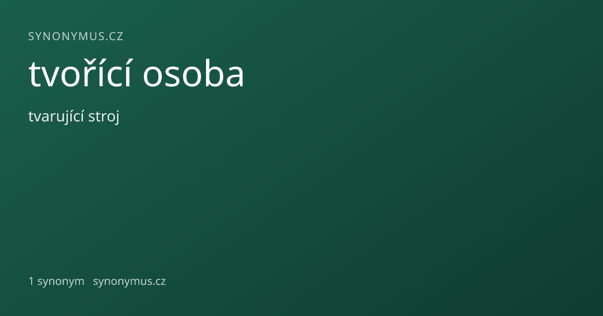 Náhled odkazu: tvořící osoba