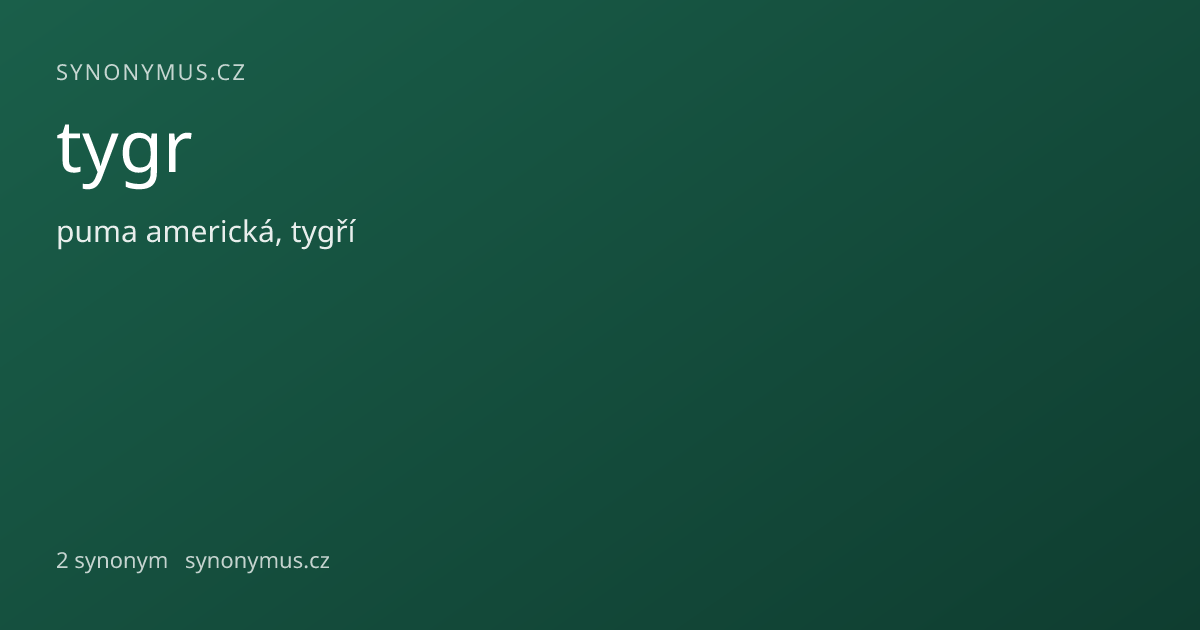 Náhled odkazu: tygr