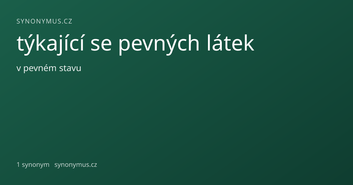 Náhled odkazu: týkající se pevných látek