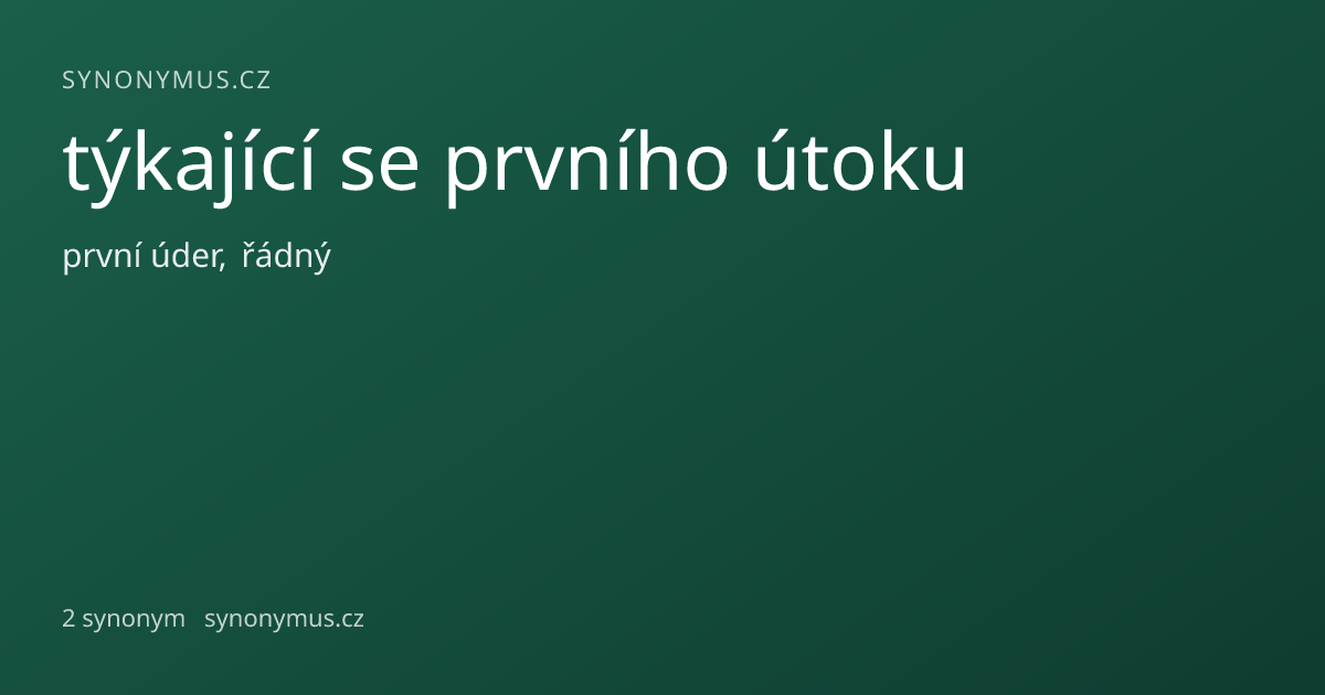 Náhled odkazu: týkající se prvního útoku
