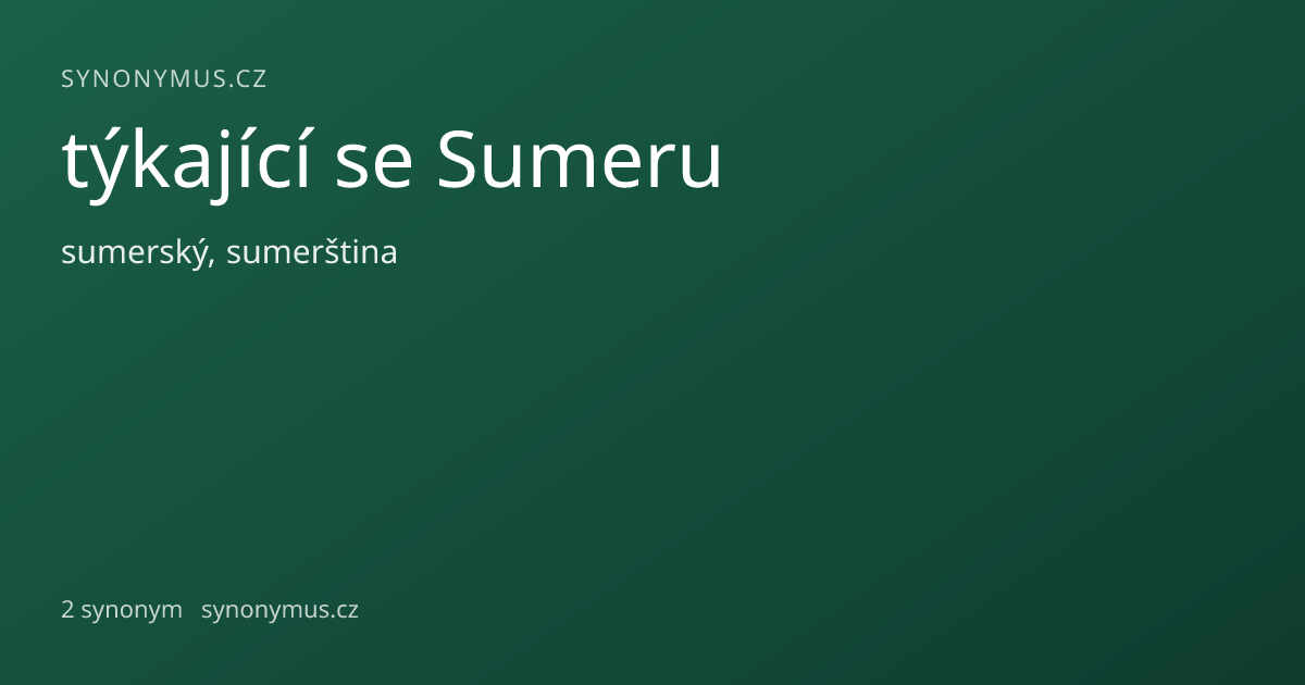 Náhled odkazu: týkající se Sumeru