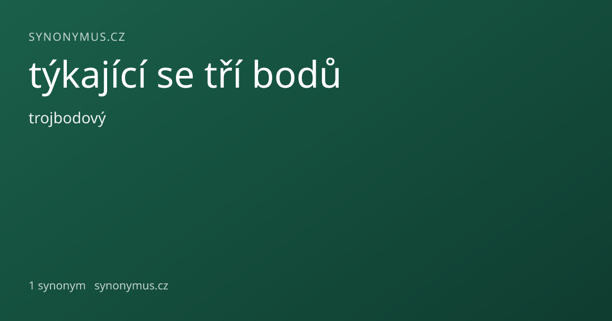 Náhled odkazu: týkající se tří bodů