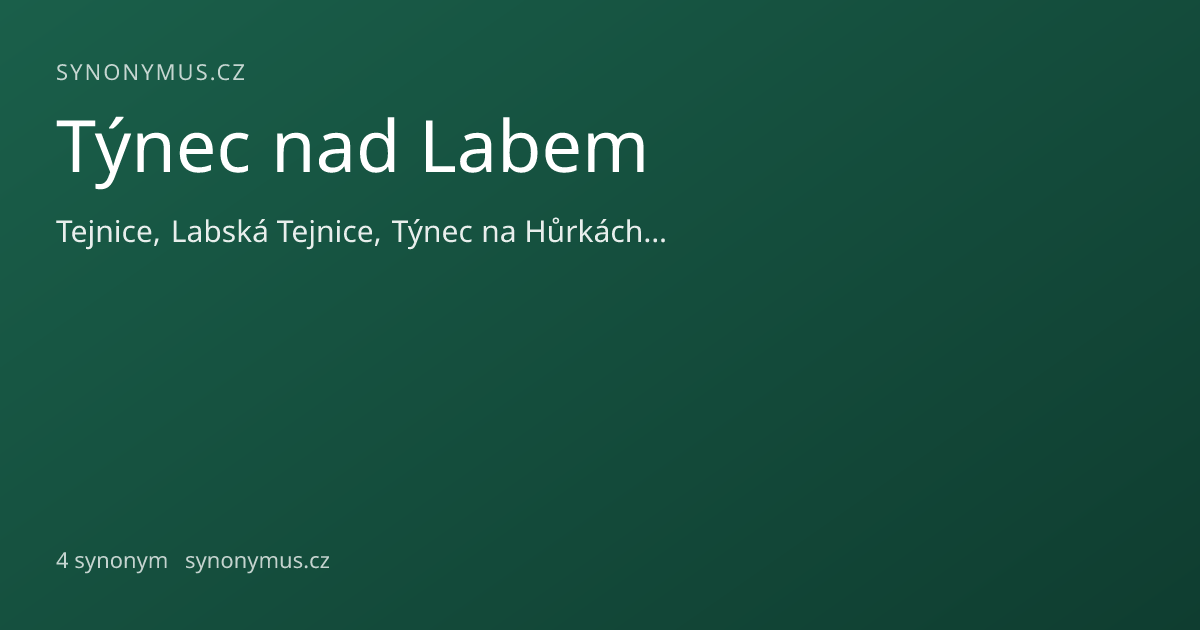 Náhled odkazu: Týnec nad Labem