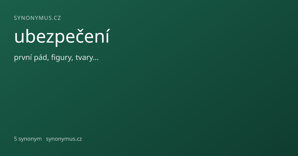 Náhled odkazu: ubezpečení