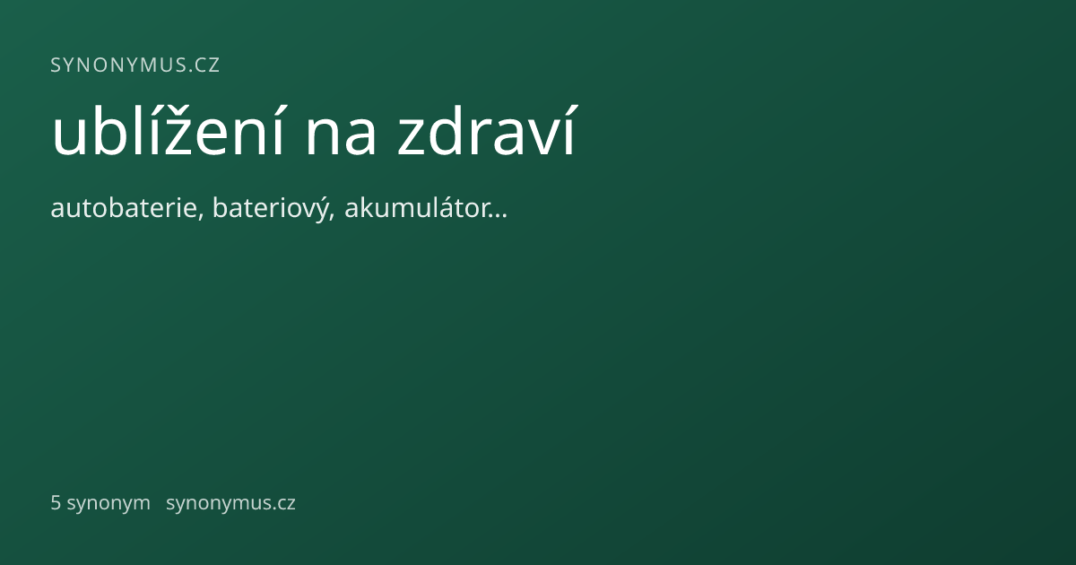 Náhled odkazu: ublížení na zdraví