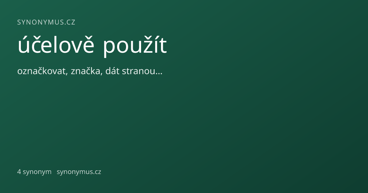 Náhled odkazu: účelově použít