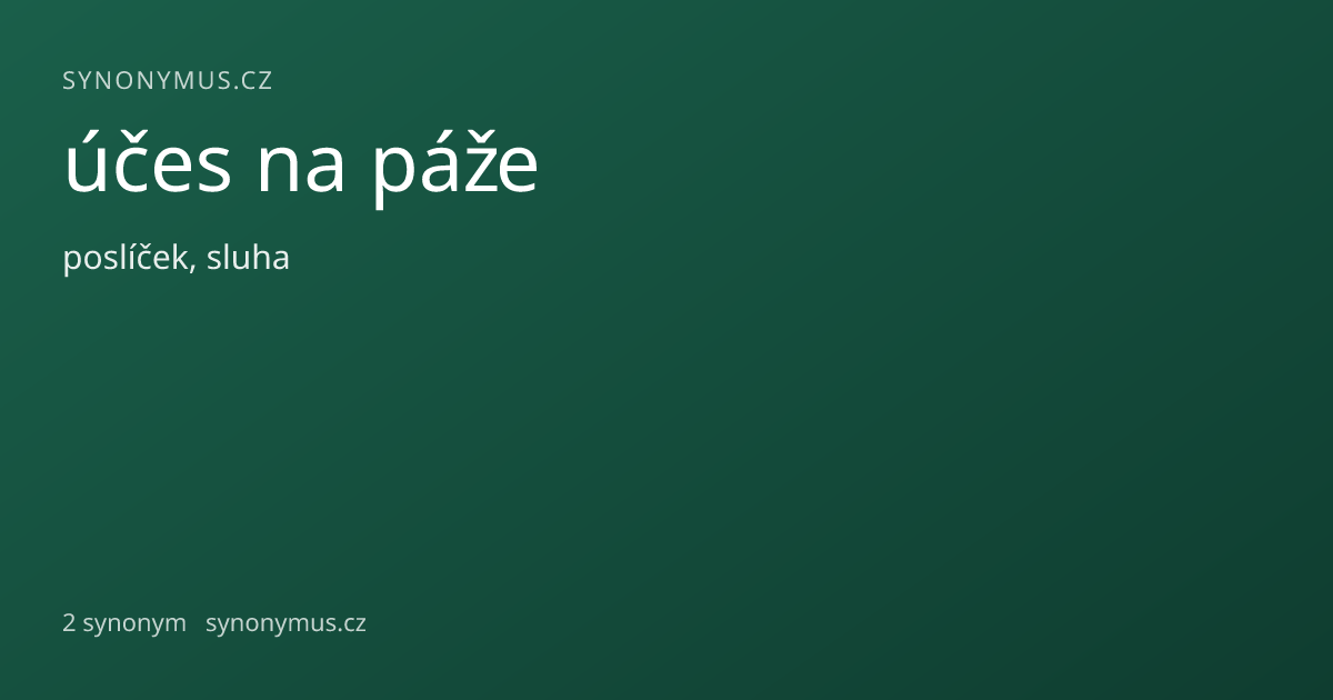 Náhled odkazu: účes na páže