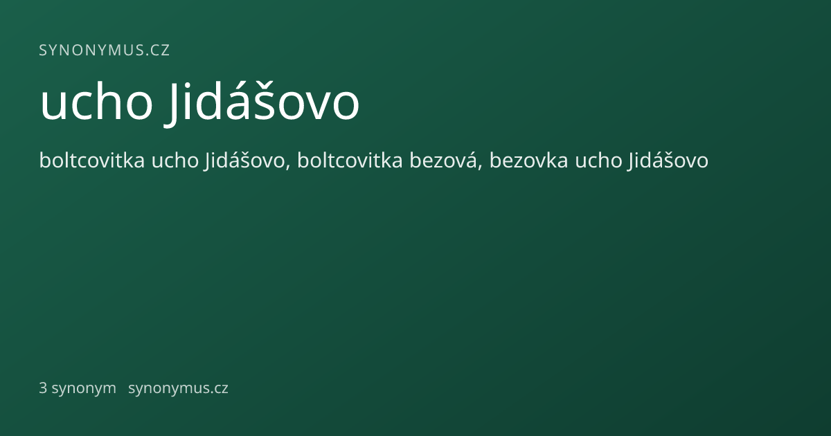Náhled odkazu: ucho Jidášovo
