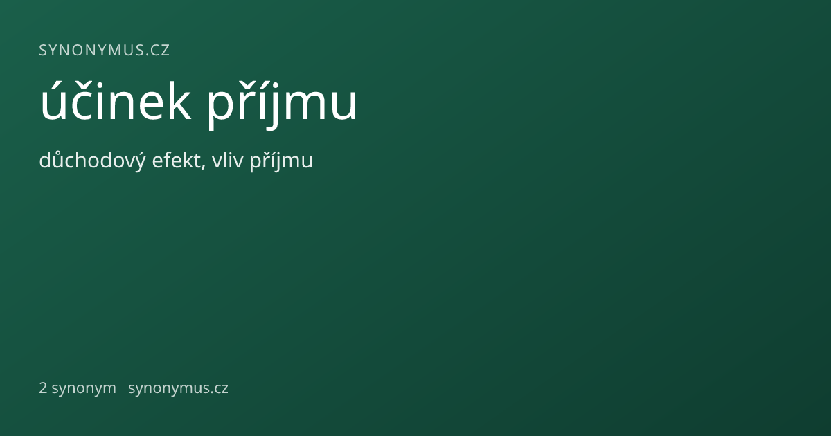 Náhled odkazu: účinek příjmu