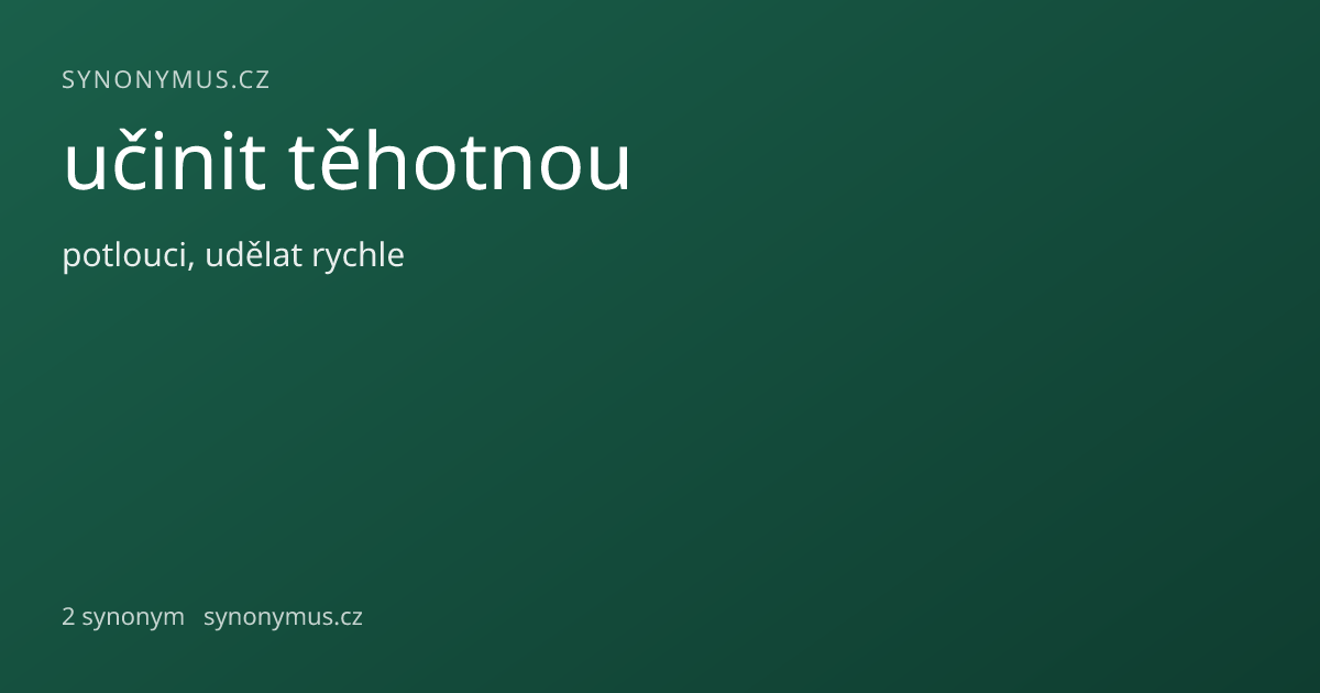 Náhled odkazu: učinit těhotnou