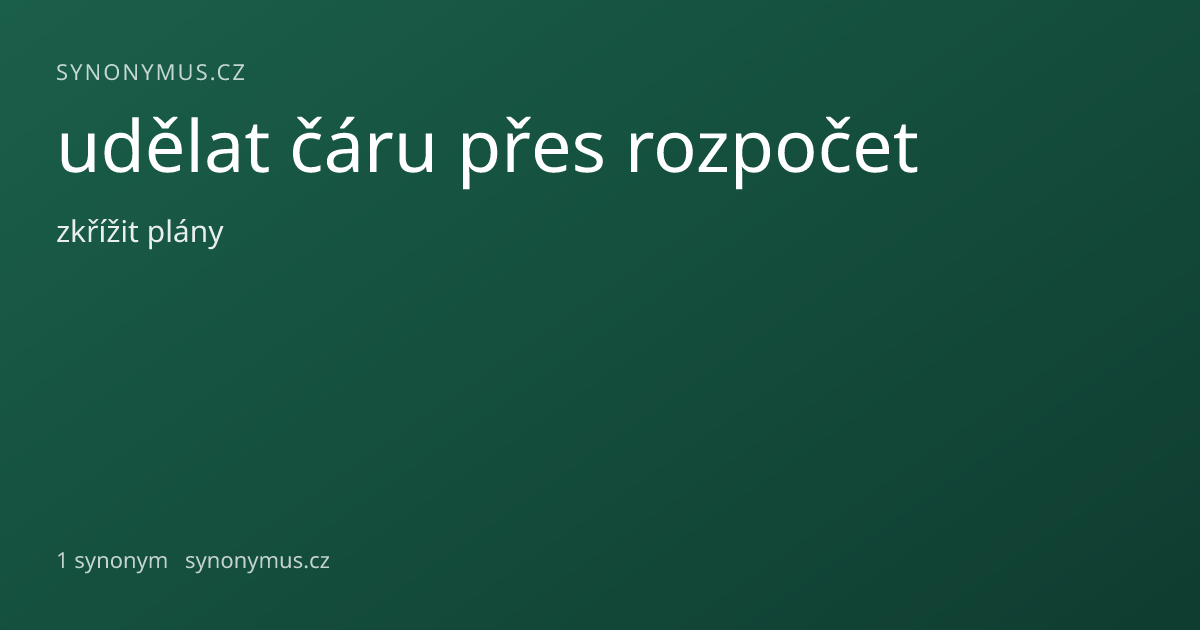 Náhled odkazu: udělat čáru přes rozpočet