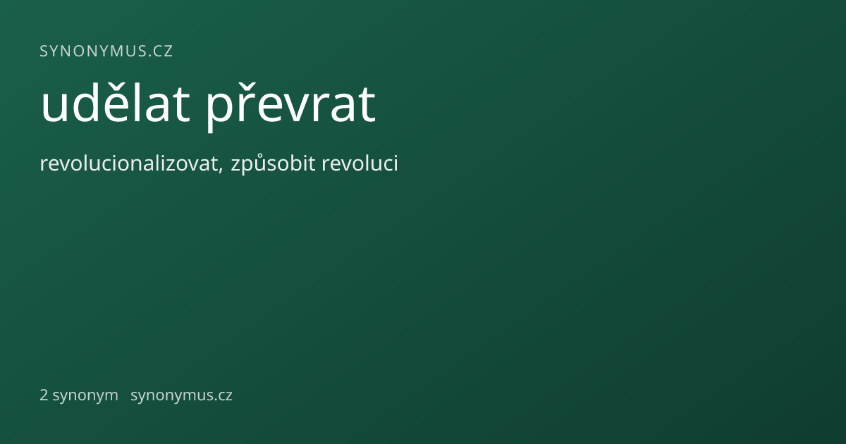 Náhled odkazu: udělat převrat