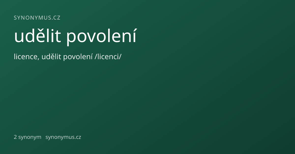 Náhled odkazu: udělit povolení