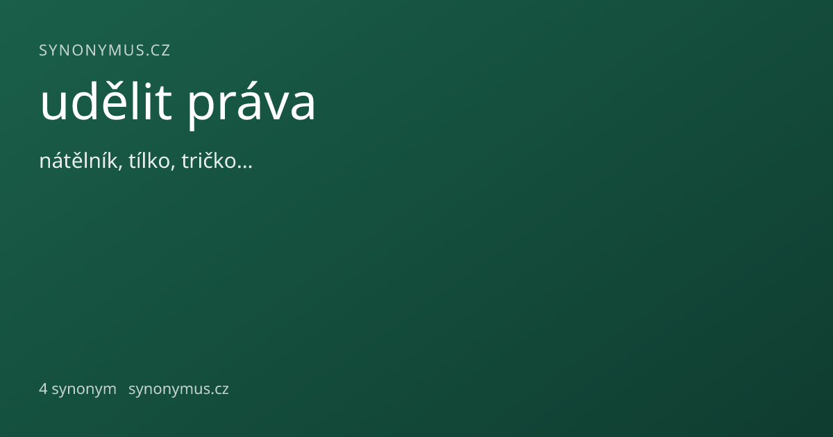 Náhled odkazu: udělit práva