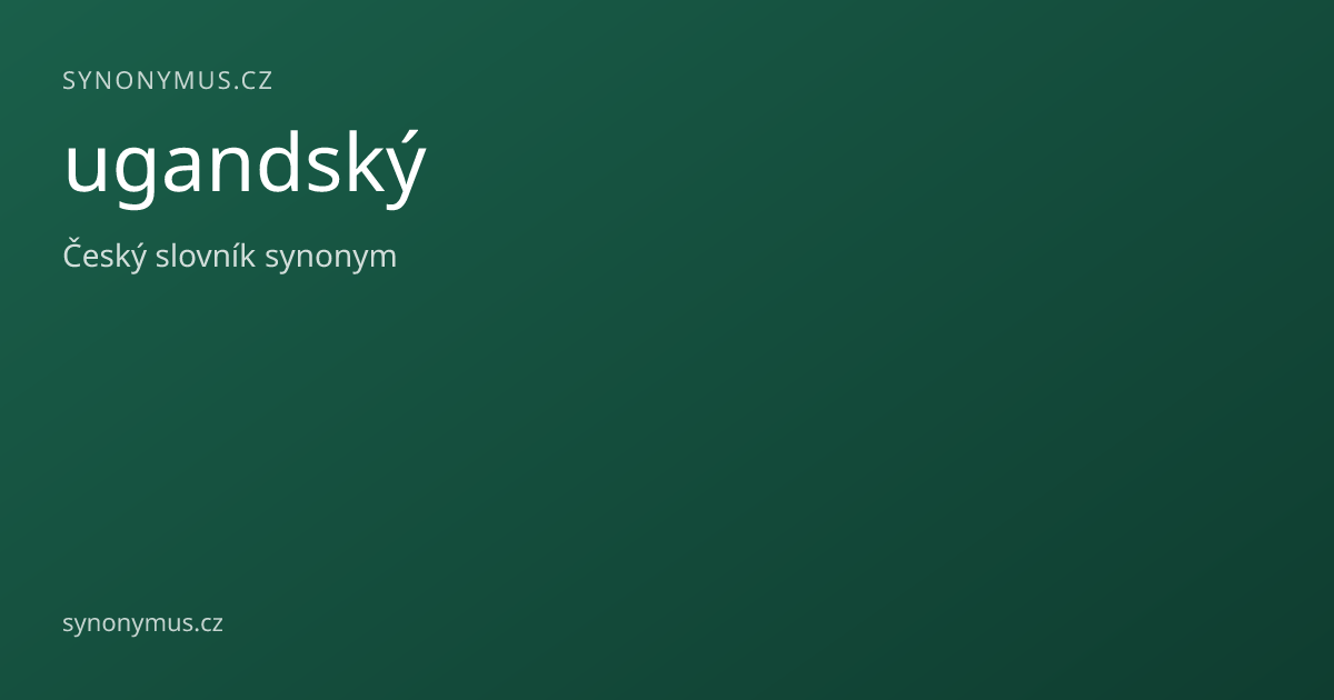Náhled odkazu: ugandský