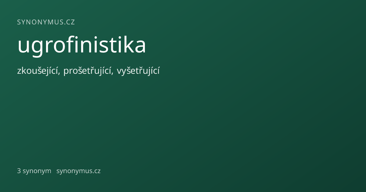 Náhled odkazu: ugrofinistika