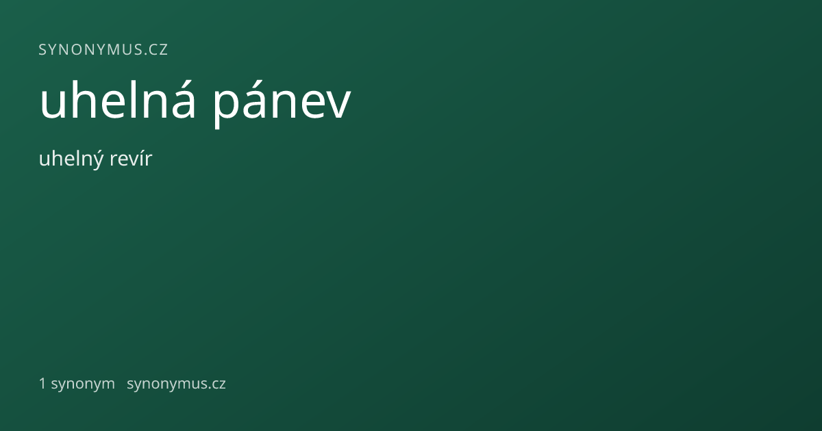 Náhled odkazu: uhelná pánev