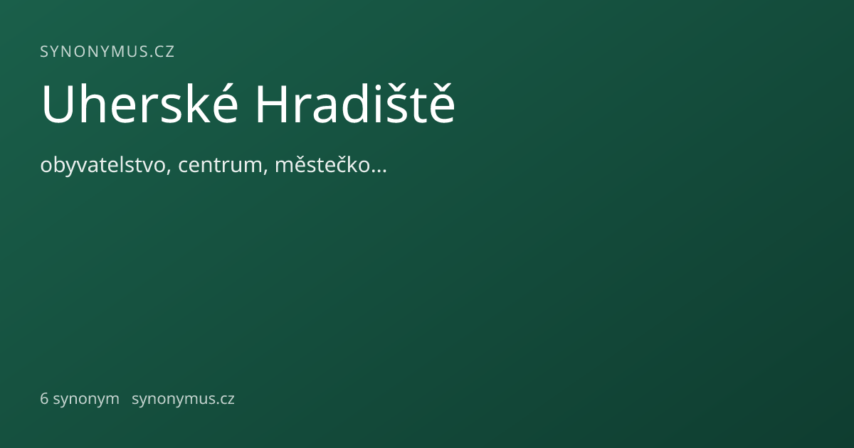 Náhled odkazu: Uherské Hradiště