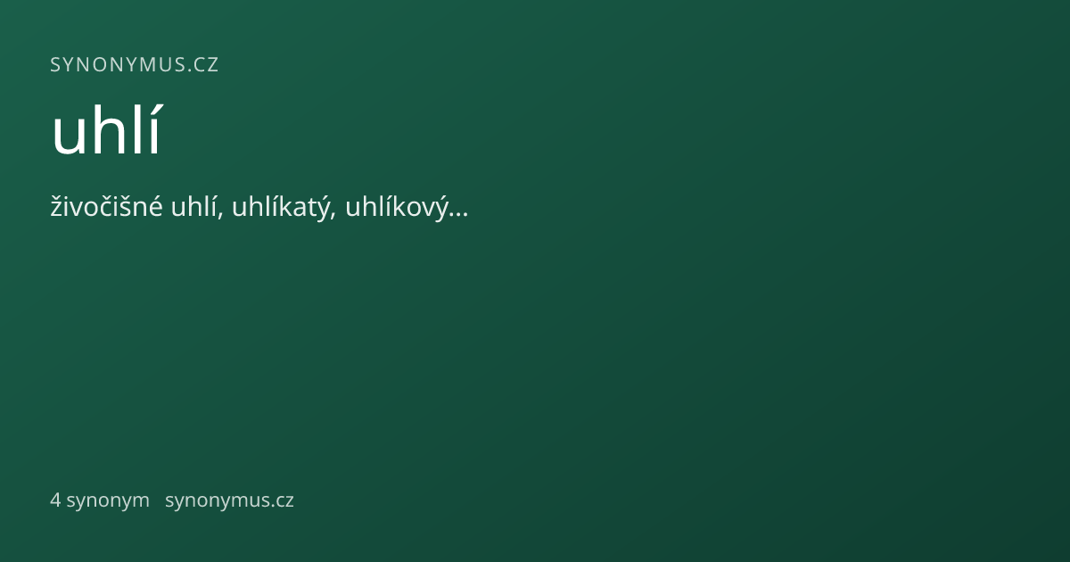 Náhled odkazu: uhlí