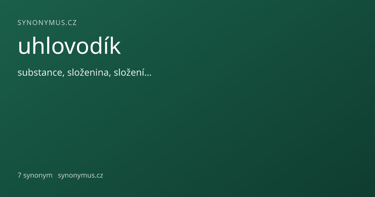 Náhled odkazu: uhlovodík