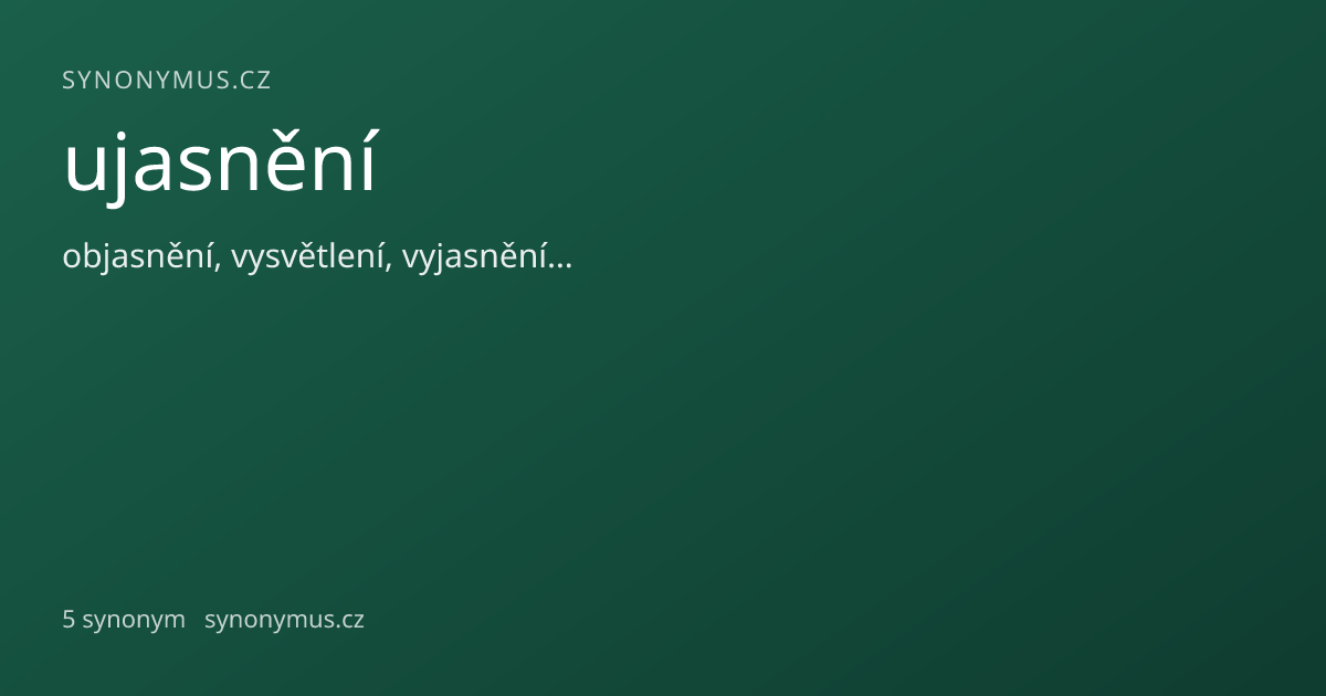 Náhled odkazu: ujasnění