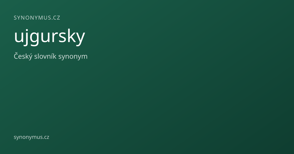 Náhled odkazu: ujgursky
