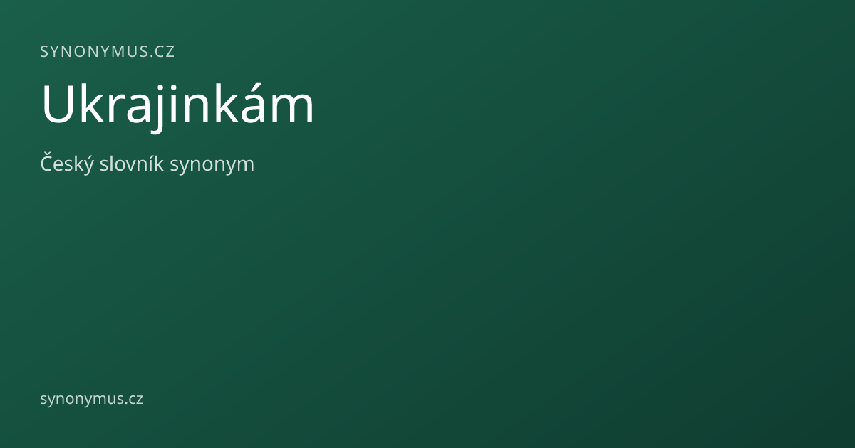 Náhled odkazu: Ukrajinkám