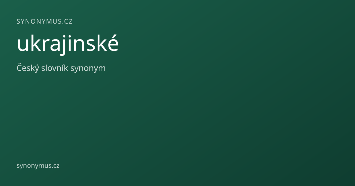 Náhled odkazu: ukrajinské