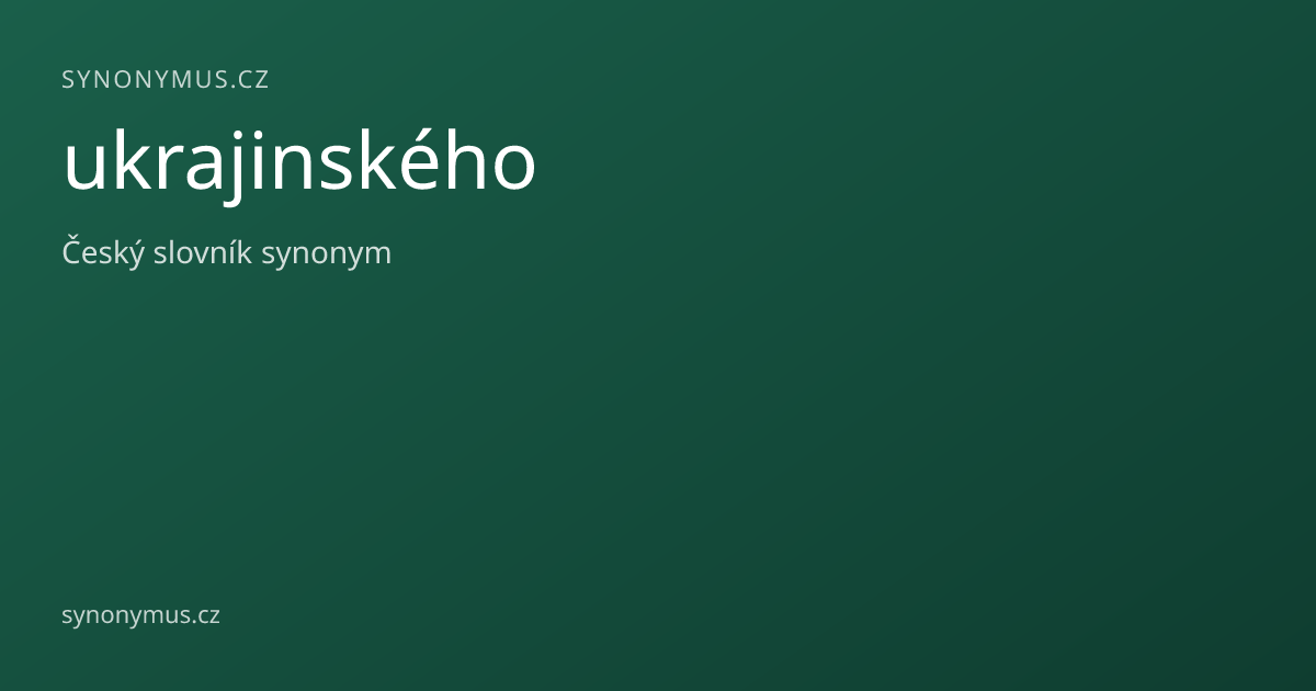 Náhled odkazu: ukrajinského