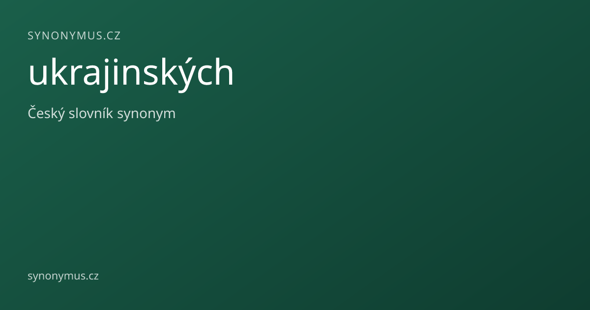 Náhled odkazu: ukrajinských