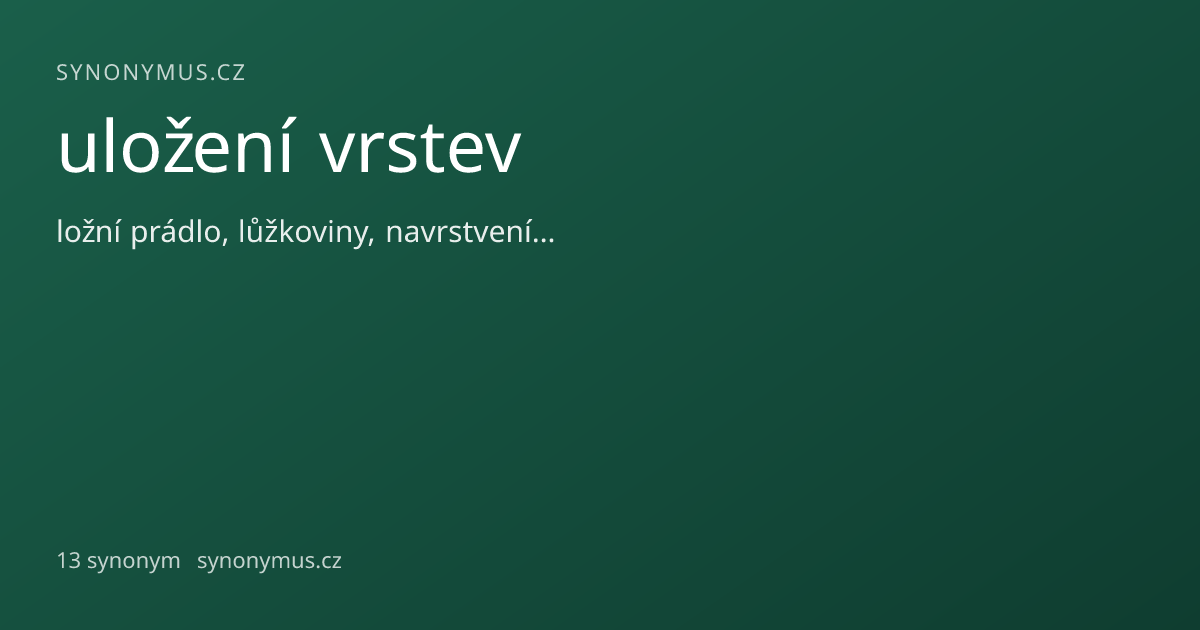 Náhled odkazu: uložení vrstev