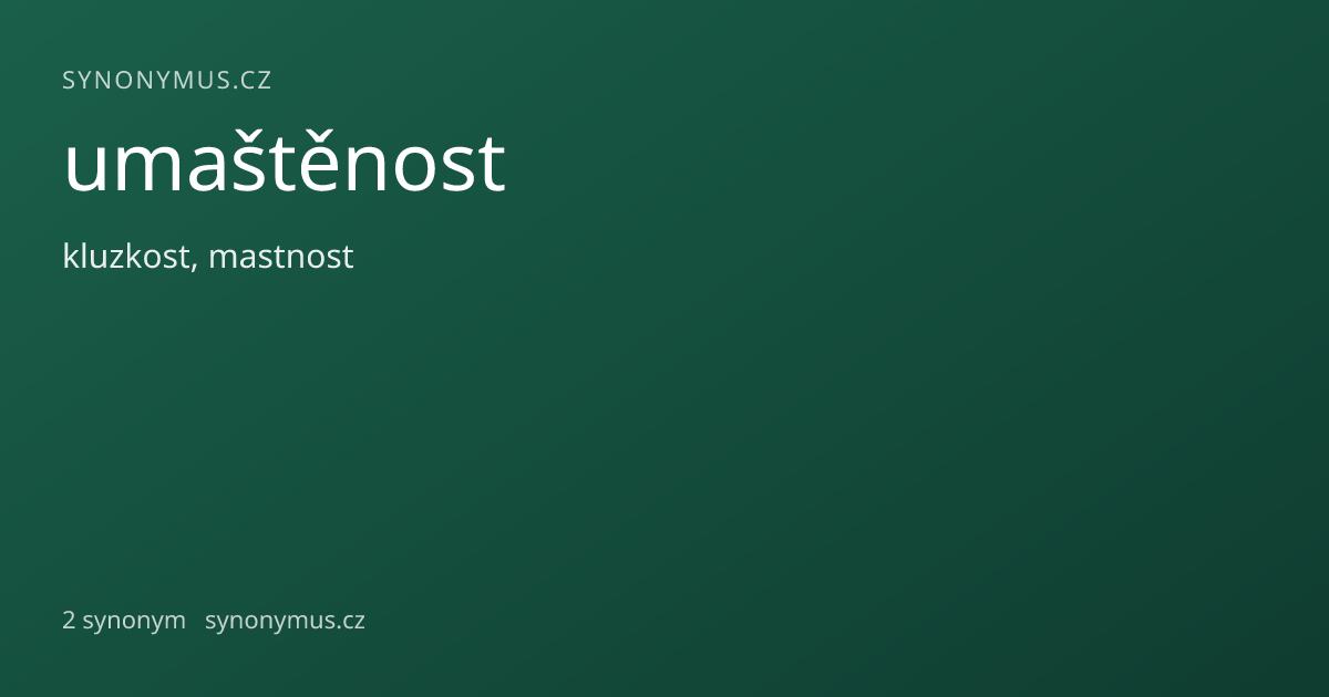 Náhled odkazu: umaštěnost