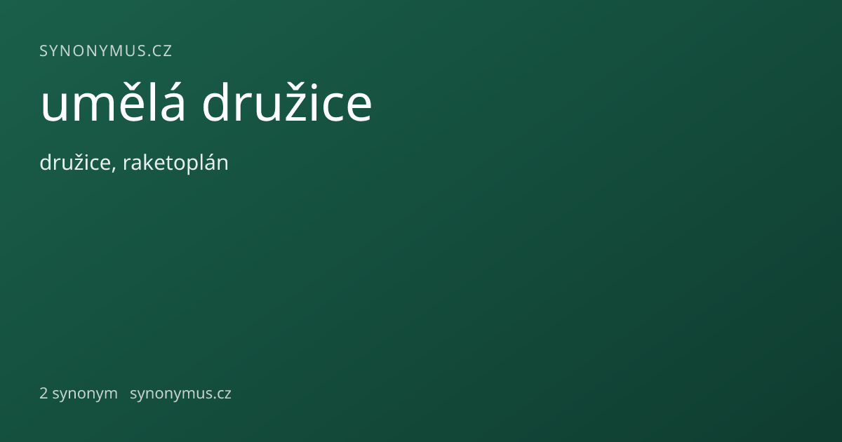 Náhled odkazu: umělá družice