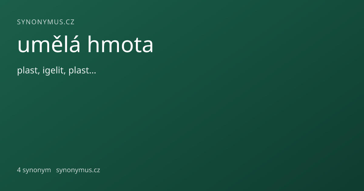 Náhled odkazu: umělá hmota