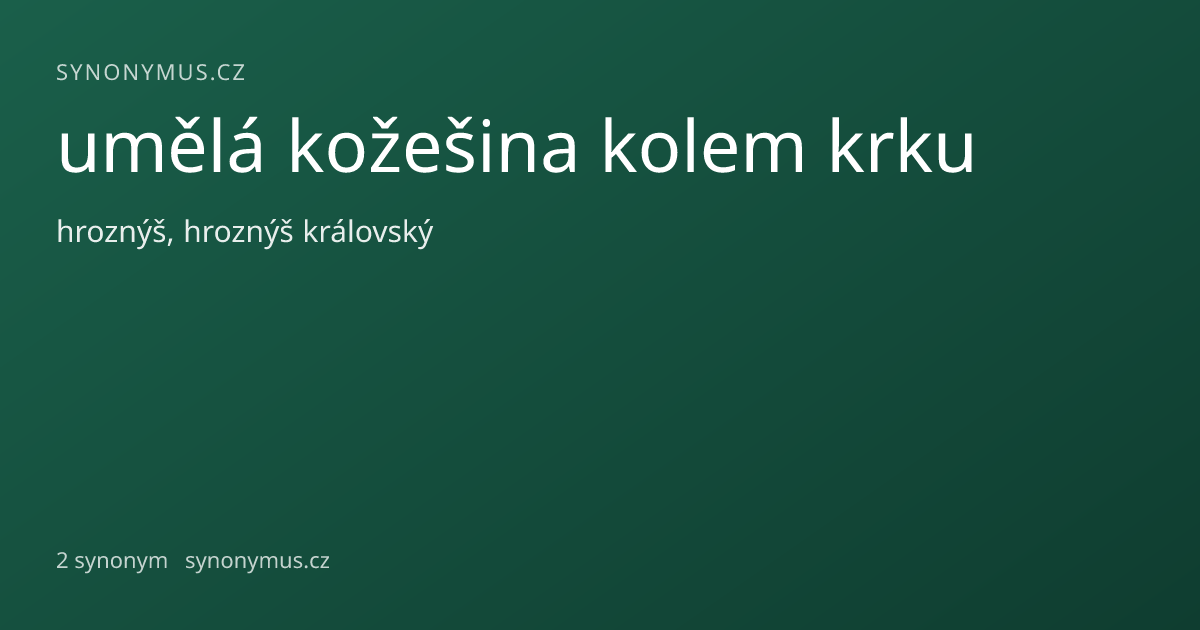 Náhled odkazu: umělá kožešina kolem krku