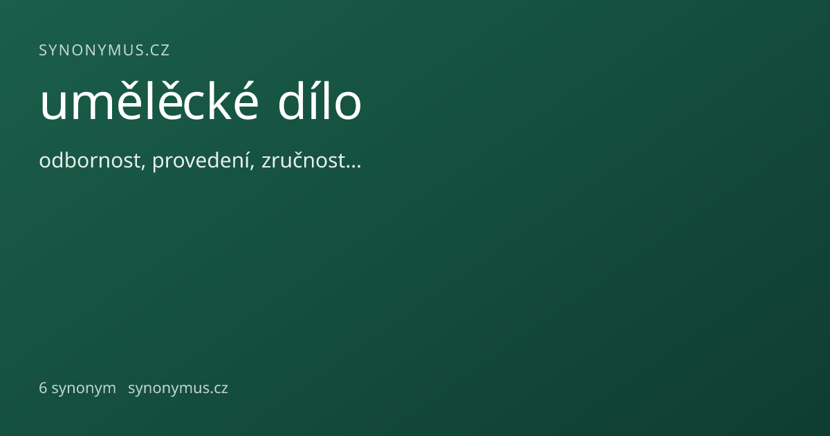 Náhled odkazu: umělěcké dílo