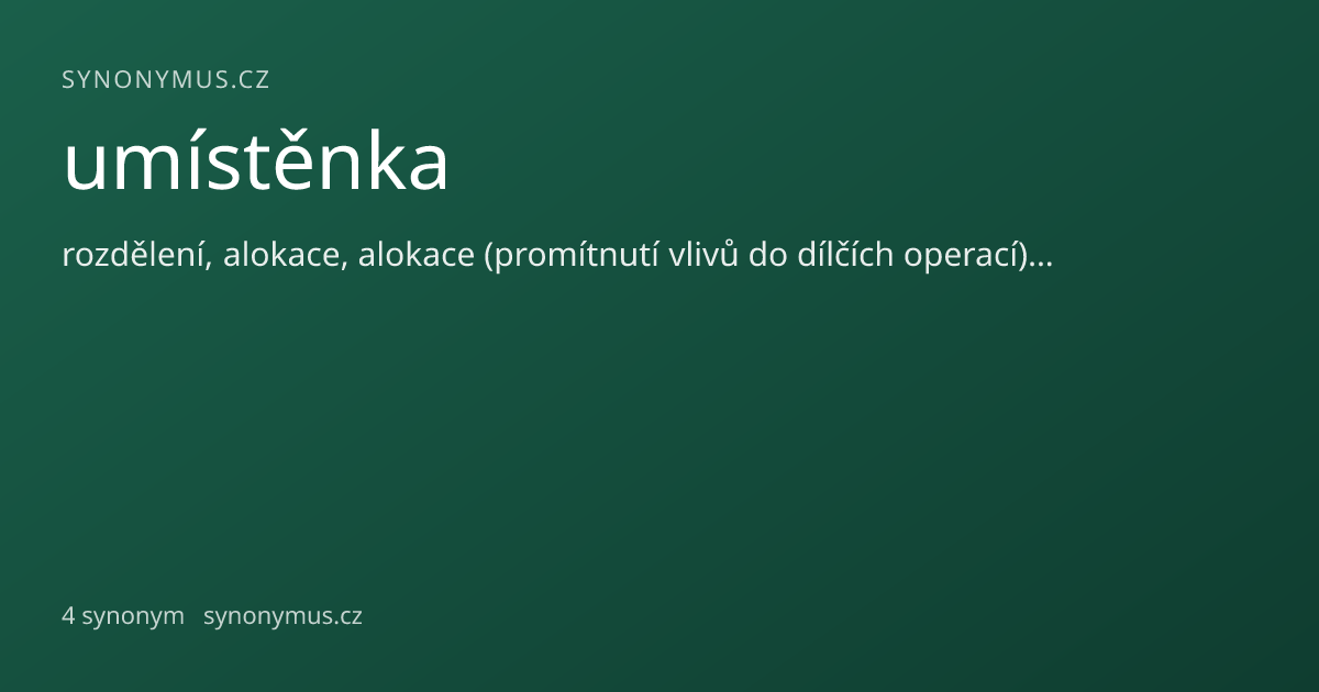 Náhled odkazu: umístěnka