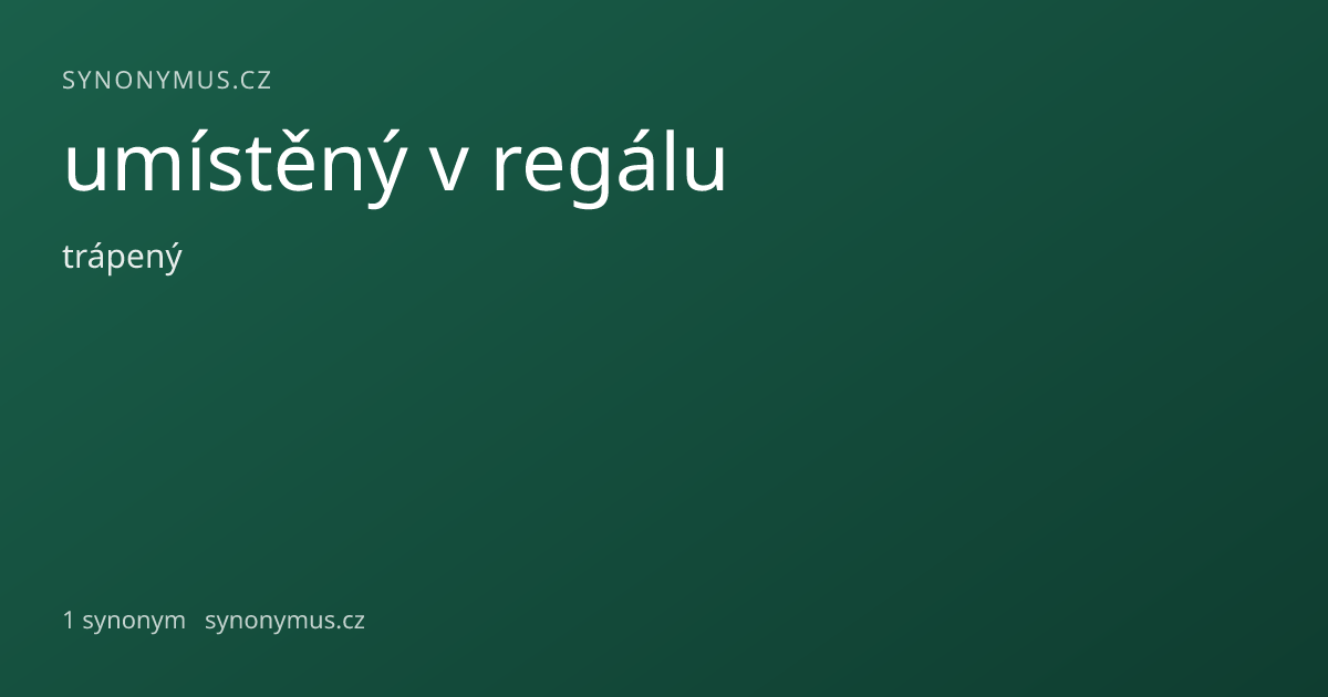 Náhled odkazu: umístěný v regálu
