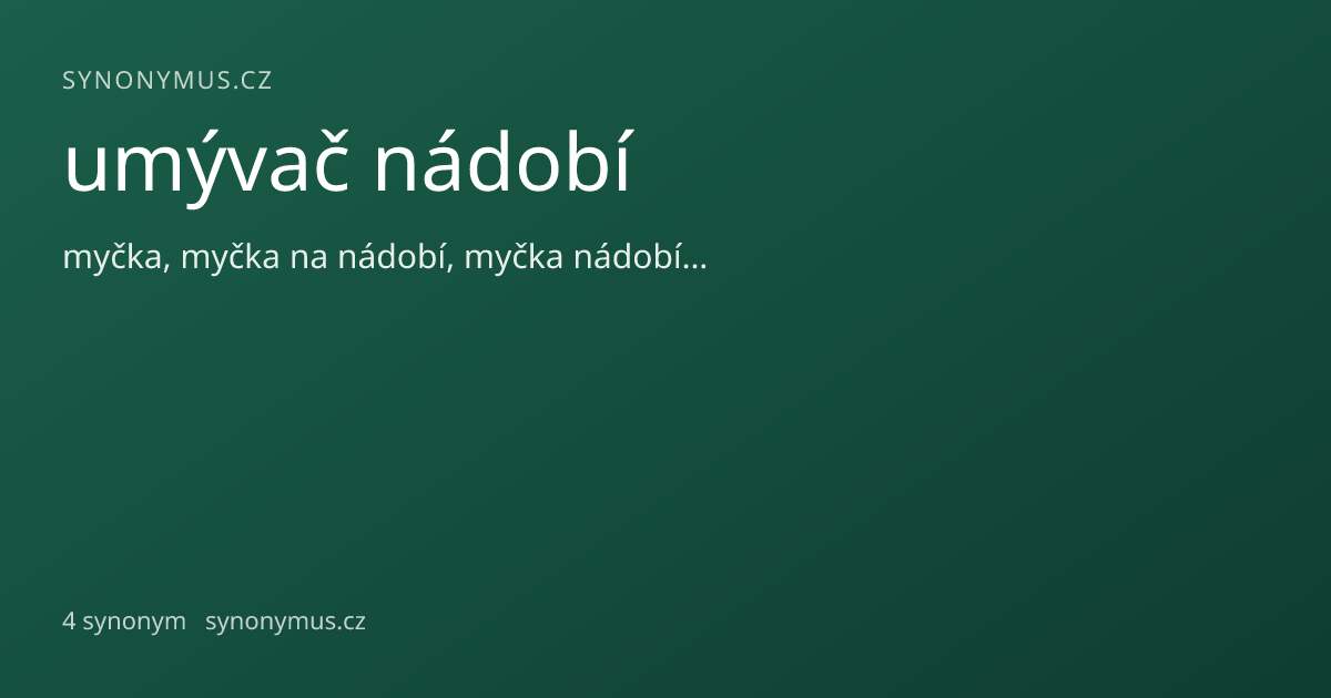 Náhled odkazu: umývač nádobí