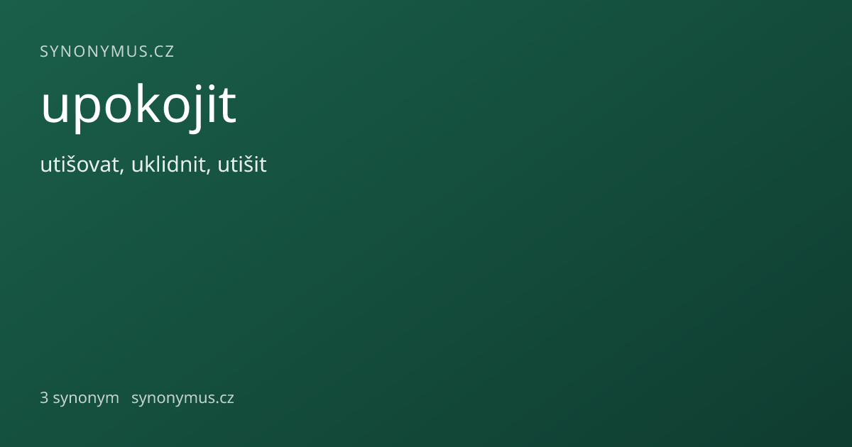 Náhled odkazu: upokojit