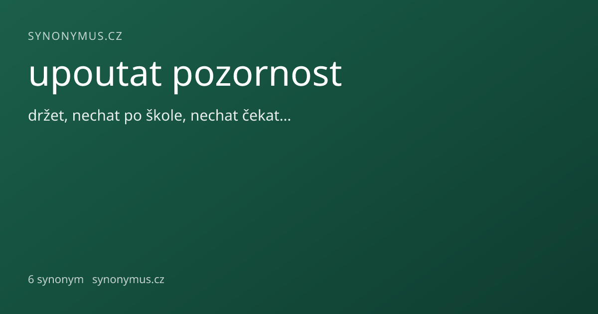 Náhled odkazu: upoutat pozornost