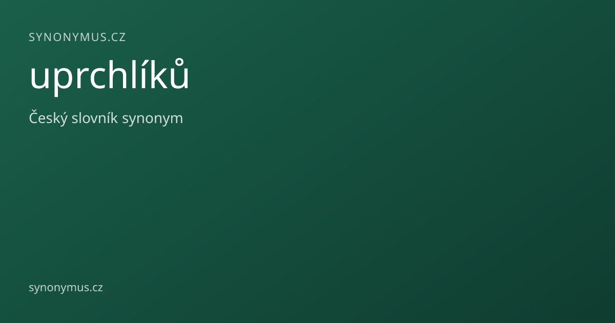 Náhled odkazu: uprchlíků